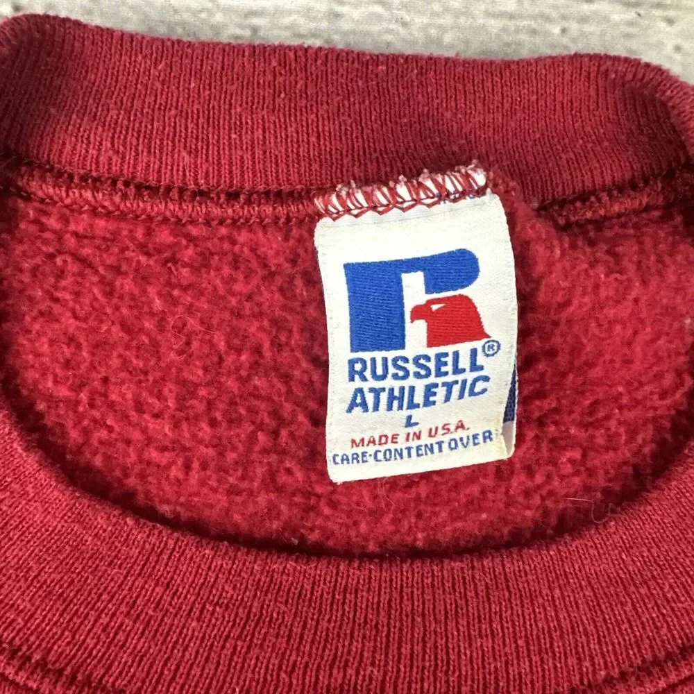 Vintage RUSSELL University Alabama Crimson Tide Sweatshirt‎ Mens Large Tide USA - Picture 5 of 14